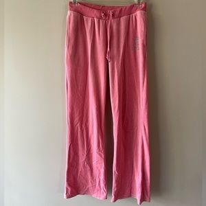 Dolls Kill x My Little Pony Rhinestone Pink Velour Track Pants Size L